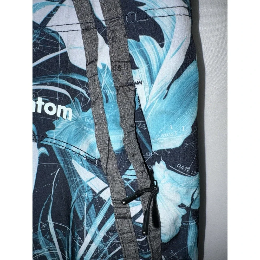 NWT Hurley Phantom JJF Board Shorts Trunks Mens 30x9 Floral Map Grid Print